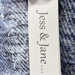 NEW Jess & Jane Denim Effect Blue Rhinestone Asymmetric Hem Tunic Size Large Photo 8