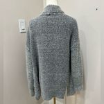 VICI  Cozy‎ Soft Fuzzy Chunky Gray Oversized Cardigan Sweater Small Photo 1