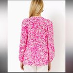 Lilly Pulitzer  Elsa Silk Top, Passion Fruit Pink ( check measurements for size) Photo 2