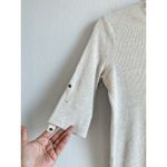 Ralph Lauren Lauren Ralph‎ Lauren LRL Womens Beige 3/4 Sleeve Button Shirt Top Size Medium Photo 6