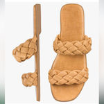 Tan Nude Braided Tan Women's Sandals Size 8 Photo 0