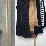 Theory  Bonbi Wool Ameera Fabric Zipper Front Fit Flare Sleeveless Dress Photo 4