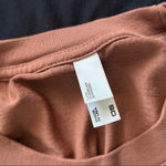 Los Angeles Apparel  USA made brown boxy crop cotton tee shirt OS​ Photo 7