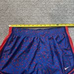 Nike Woman's Large Blue Red Dry Fit Athletic Shorts Stars Lined Photo 5