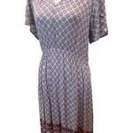Knox Rose  MAXI BOHO FLORAL RUFFLED  LAVENDER DRESS WOMENS SIZE MEDIUM Photo 0