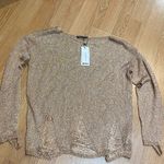 Boohoo Distressed metallic top Photo 2