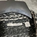 Halogen  Women's Black & White Marled Double Breasted Knit Blazer - Size Small Photo 4