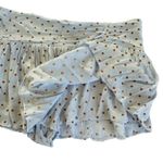 Free People Gobi Pleated Skort in Cornflower Blue Combo Polka Dot Size Large Photo 8