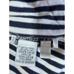 Saks 5th Avenue Real Clothes Saks Fifth Avenue Navy White Stripe V-Neck Tee Women Medium Classic Photo 6