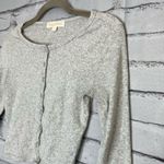 Gray Button Down Long sleeve Fitted Shirt Cropped SZ XS Lightweight Petite Y2K Photo 6