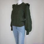 Madewell  Hollydene Ruffle-Shoulder Pullover Sweater, women's‎ size M Photo 4
