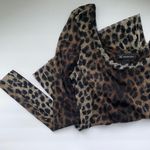 Inc international Y2K Concepts layered mesh leopard long sleeve shirt, size L Photo 1