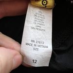 Vintage Robby Len Green Blue Floral Swim Dress One Piece Swimsuit Size 12 Black Photo 2