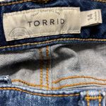 Torrid  Plus Size Skinny Destructed Denim Blue Jeans Size 14 GUC #1824 Photo 6