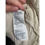 Abercrombie & Fitch Dress Women's Size M Beige Linen Blend Puff Sleeve Pockets Photo 4