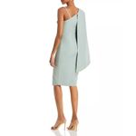 Lavish Lice Lavish Alice Asymmetric Cape Overlay Pleated Cocktail Dress, A42 Photo 3