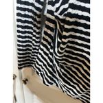 Max Studio Black White Striped Long Sleeve Knit Top Women's Large L Photo 1