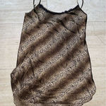 C&C California california dynasty nightgown Size Medium Black brown‎ Zebra Tiger Photo 0