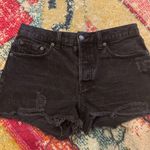 We The Free  Free People Black Shorts Distressed Size 28 Photo 0