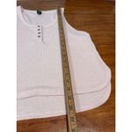 Wild Fable  Pink Waffle Knit Henley Tank Top Cropped Size L Photo 6