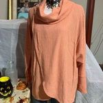 LuLaRoe Kristen Peach Cowl Neck Pullover Photo 0
