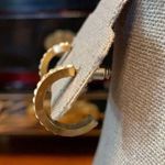 Womens Hoop and Crystal Earrings Gold Tone Post Fashion Jewelry Photo 3