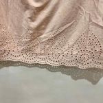 Lucky Brand  Blush Pink Off-Shoulder Cotton Dress with‎ Eyelet Detail XS Photo 3