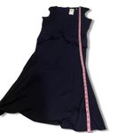 Ralph Lauren NWT Size 12  Twist Front Jersey Dress Sleeveless Navy Blue Midi New Photo 7