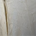 Vintage 60s 70s Cream Cuddle Knit Poncho Cape Sweater Bow Argyle Fringe Size M Photo 4