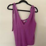 Free People  Purple Knit Sleeveless Top Size M Photo 2