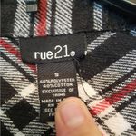 Rue 21  red black grey plaid long sleeve button down shirt Size small Photo 2
