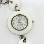 Victoria Wieck Women's White Onyx Watch, Mother of Pearl, Charm Bracelet, Silver Photo 3