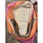 prAna NWT  Sun Shade High-Waisted Bikini Bottom, orange, white, pink, Size XS Photo 7