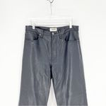 AGOLDE 90s Pinch Waist Straight Leg Leather Pants 29 Black Photo 4