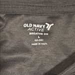 Old Navy  | Dark Heathered Grey Active T-Shirt Size Large Photo 2