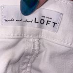 Loft Denim Pants Women Size 10 White Cropped Skinny minimalist prep coastal chic Photo 7