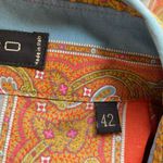 XS Etro Milano Cotton Button Down Shirt Multicolor Paisley Size 42 Photo 4