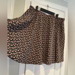 SheIn  Curve Size 4X Black Pink Floral Elastic Waist Flowy Mini Skirt Photo 2