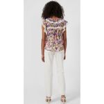 French Connection New.  orchid floral lace ruffle top. Small. Retails $128 Photo 12