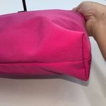 Ralph‎ Lauren Hot Pink Thick Nylon And Leather Shoulder Bag Photo 4