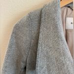 Aritzia Babaton Gray Button Front Wool Midi Length Connor Coat Photo 4