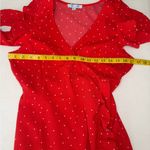 She & Sky Ruffle Dress Burgundy Maroon Dark Red Size L. B15 Photo 12