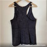 Free People  Raw Edge Hem Grey Exposed Seam Zippered Tank Photo 1