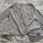 Anthropologie  Faithful The Brand Striped Wide-Leg cropped Pants size M side slit Photo 13