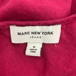 Marc New York Linen Cropped Top Size M Hot Pink Puff Sleeve Photo 13