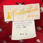 Vintage Constantine’s Las Vegas Red Printed Quilted Dress Pinup Retro 50’s Dress Size 12 Photo 12