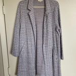 MELLODAY Chic Pink and Blue Tweed Coat Photo 1