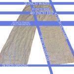 Tahari BLUE & WHITE STRIPED LINEN WIDE LEG TROUSERS (10) Photo 13