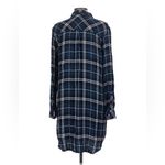 Rails  Navy and White Plaid Shirt Dress Photo 1