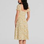 Lemon Print Cream Dress Yellow Photo 3